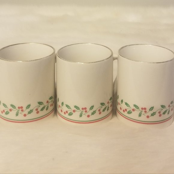 Other - 3 Arby's Christmas Collection Coffee Mug Vtg'87